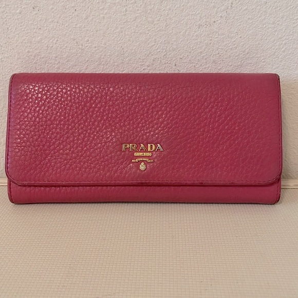 Prada Pink Long Wallet - Picture 1 of 16